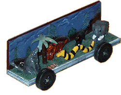 Jungle Scene Car