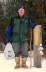 A Trail Traveller - Jim Nesbitt - with his bag of litter