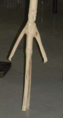 Closeup of Scouter Al's walking stick